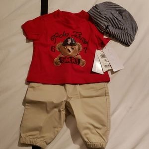 3 piece Ralph Lauren baby boy outfit